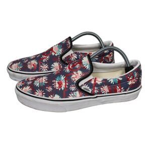 Vans Classic Slip-On (Vans Crew) Floral/Red Shoes Size 10‎ Mens
